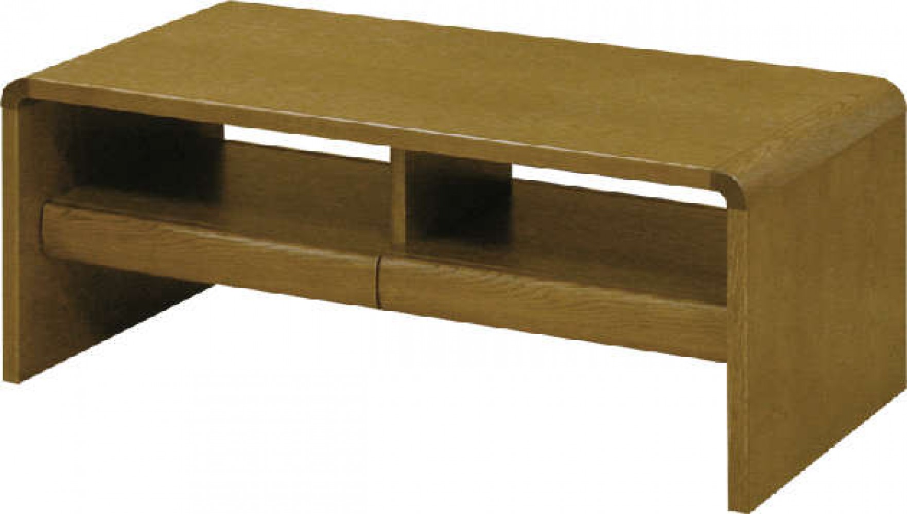 センターテーブル 侭ＨＬＳ ブナ トノー形天板ｘ棚板有り：おしゃれ家具・インテリア eFinds 日本で買 インテリア・寝具・収納 